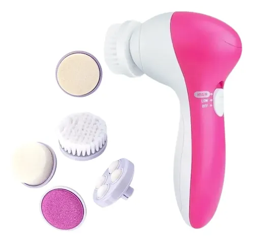 Cepillo Facial Limpiador Masajeador Exfoliante 5 En 1 A Pila