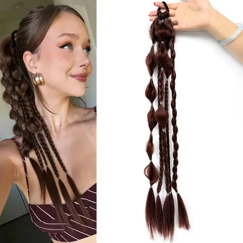 Corbata Elástica Para Extensiones De Cabello En Forma De Col