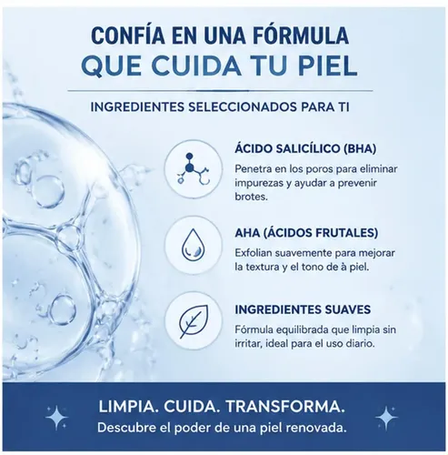 Limpador Facial Rejuvenescedor Com Ácido Salicílico Para O