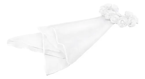 Diadema De Novia Floral Con Velo, Sombreros De Novia