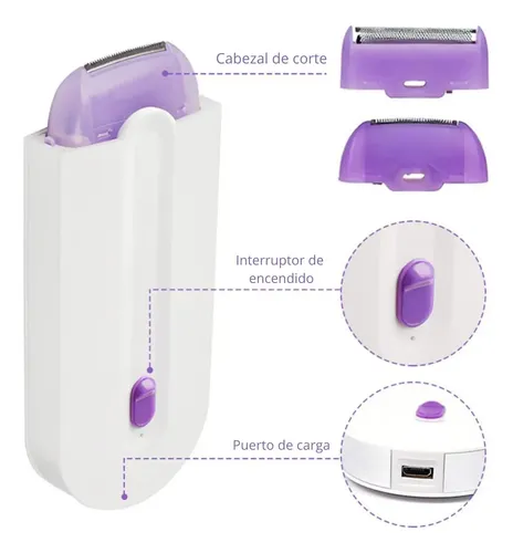 Depilador Eléctrico Recargable Usb Facial Y Corporal