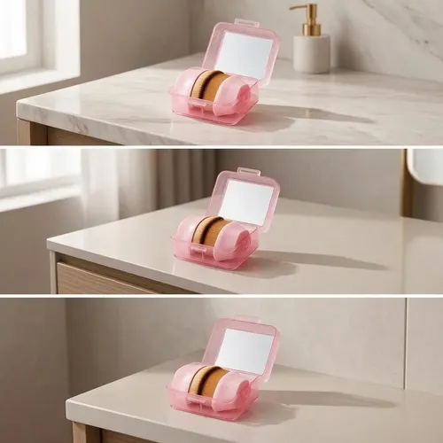 Portable Makeup Brushes Set, Foundation Brush With Mirror