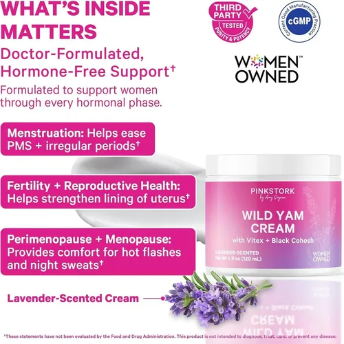 Crema De Yam Silvestre Wilde Para Hormonalidad Con Vitex Y