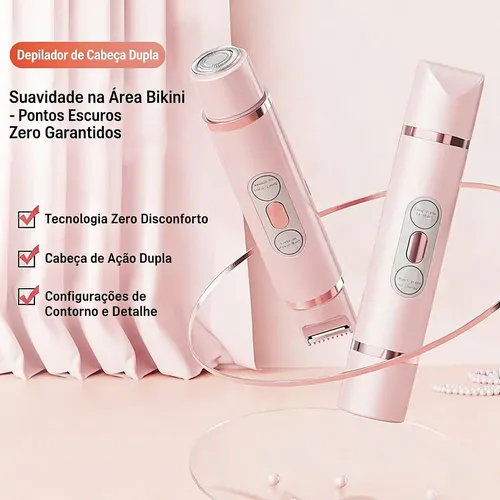– Depiladora Eléctrica Recargable For Cuerpo Y Rostro Rosa –