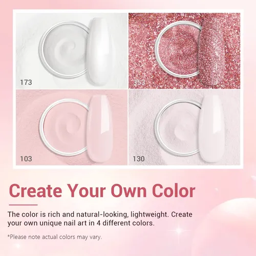 Akit De Pó Dip Azurebeauty 4x10g Rose E Nudess