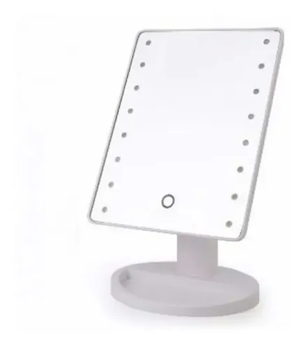 Espejo Para Maquillaje Luces Led Giratorio Touch Screen