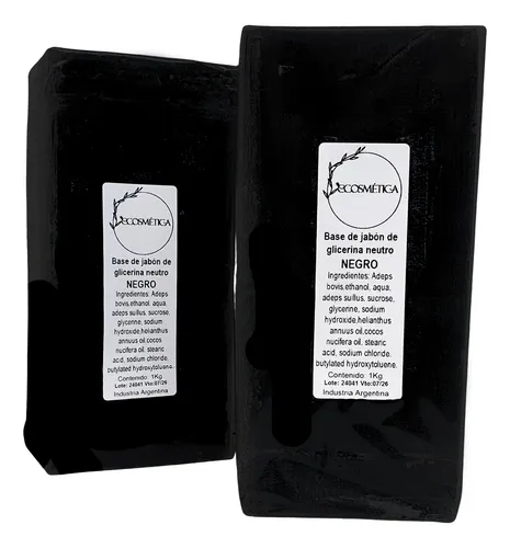 Jabón Negro De Glicerina Neutro X 1 Kg Artesanal Ecosmetica