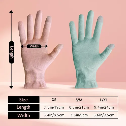 Guantes De Algodón Rosas Hidratantes Para Dormir Táctil
