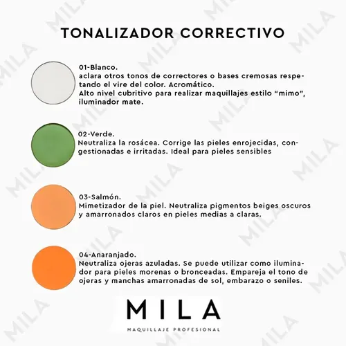 Corrector Facial Crema Mila Pro 2000p  Natural
