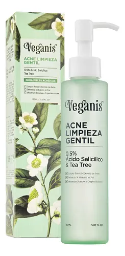 Veganis Gel Acne Limpieza Gentil 150 Ml S/tacc Cruelty Free Todas Día/noche