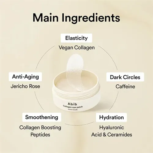 Parche Para Ojos Abib Collagen Jericho Rose Jelly 3 Unidade