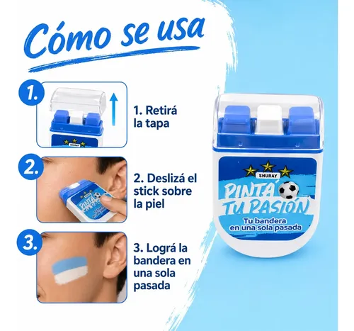 Maquillaje Artístico Argentina Para Rostro Stick Pack X4