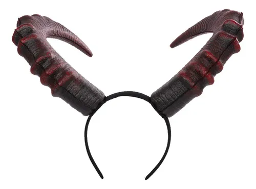 Diadema Gótica De Cuerno De Diablo Para Cosplay De Halloween