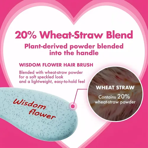 Cepillo Wisdom Flower Para Desenredar El Cabello Húmedo Y Se