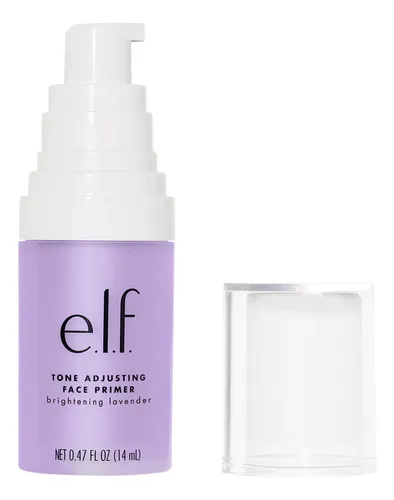 Primer Facial E.l.f. Brightening Lavender Vegano Y Libre De