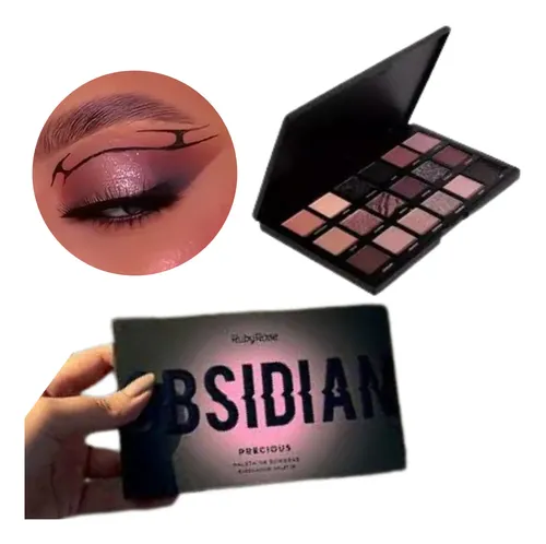 Set Maquillaje Basico Ruby Rose Paleta Sombras Gloss Rimmel