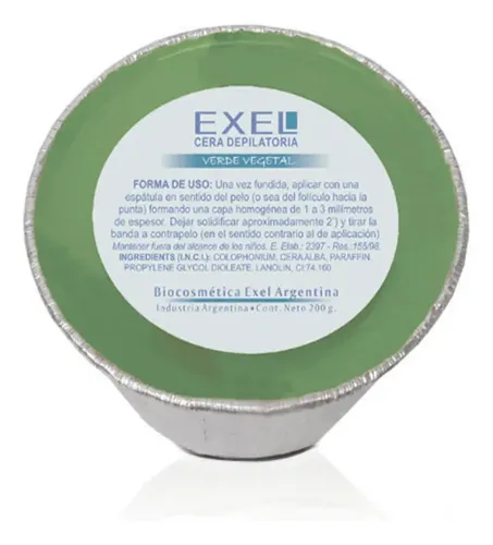 Pack X 4 Cera Depilatoria Rosa Miel Azul Verde Exel 200 G
