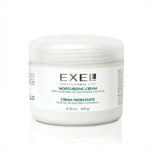 Crema Hidratante Facial Exel con Aloe Vera y Vitamina E para Todo Tipo de Piel 240 mL
