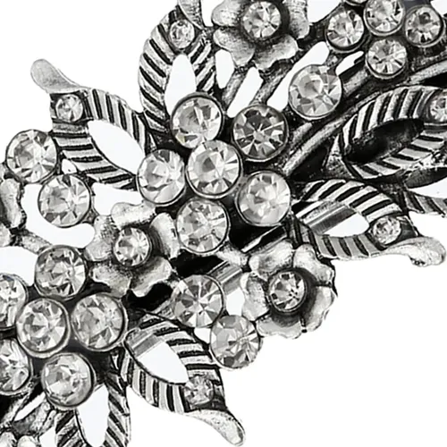 Pinza De Pelo De Plata Antigua, Duradera Y Elegante