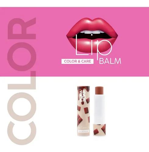 Balsamo labial Hidratante color Nude Chocolate Pura Soap