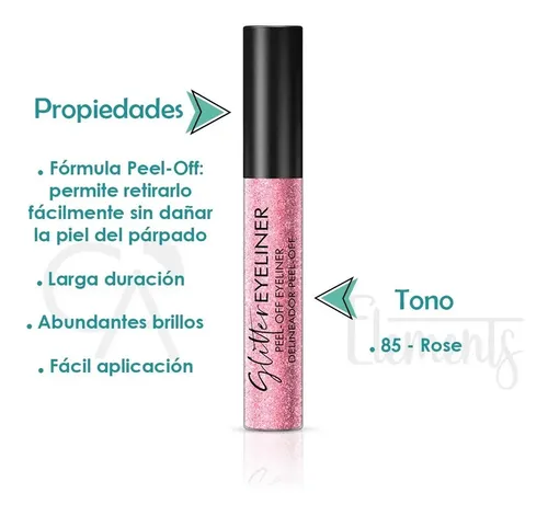 Delineador Glitter Eyeliner Peel-off Idraet Larga Duración