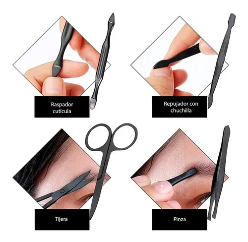 Set 16 Pieza Manicura Cortauñas Alicate Lima Pinza Nail Tool