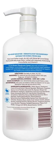 Loción Hidratante Intensiva De Manteca De Cacao Palmer’s De 33.8