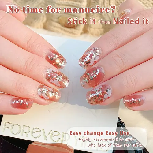 Gelmala Gel De Uñas Semicuradas Con Tiras De Gel Dawn