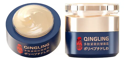 Crema Facial Antiarrugas Qingling 50 G Todo Tipo De Piel Día