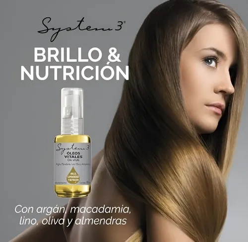System3 Oleos Vitales Brillo Y Nutrición 30ml.