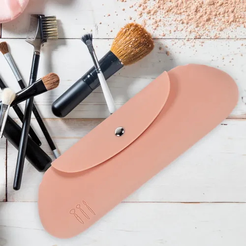 Bolso De Maquillaje Anticaída Con Soporte Facial De Silicona