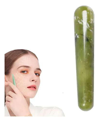Varilla De Acupresión Palito Gua Sha De Jade Facial Corporal