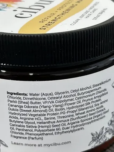 Mascarilla Capilar Cibu Repair, Fortalecedora E Hidratante,