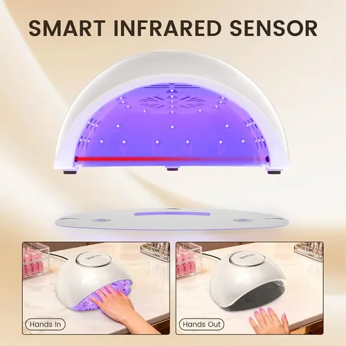 Lámpara Uv Led 54w Para Uñas Gel Con Sensor Y Temporizador