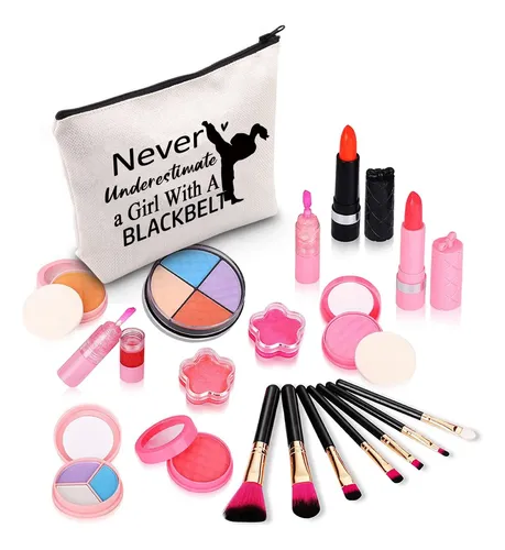 Bolso De Maquillaje Zjxhpo Amante Del Karate Nunca Subestime