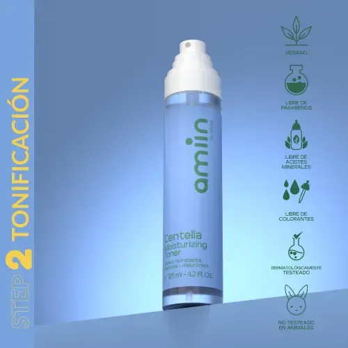 Tónico Hidratante Centella Hialuronico Idraet 125ml Amiin