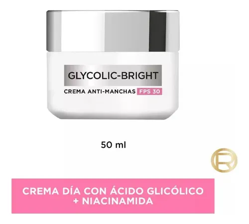 Loreal París Crema Día Anti Manchas Glycolic Bright 50ml