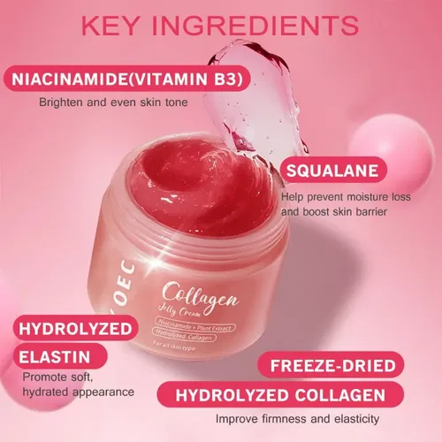 Crema Exfoliante Genuina Koec Y Crema De Colágeno En Gelatin