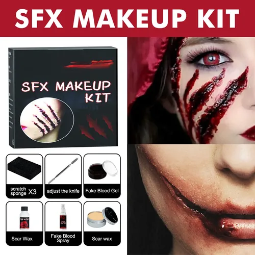 Kit De Maquillaje De Terror For Halloween: Cera, 2026