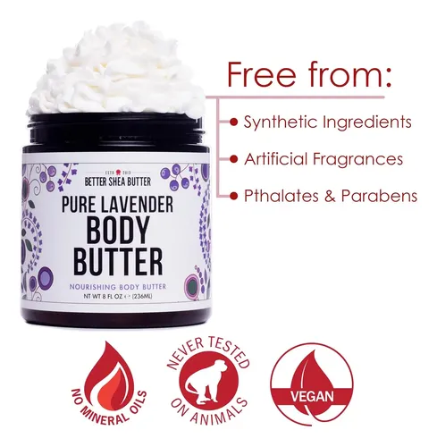 Deep Moisture Lavender Body Butter Para Aliviar La Piel Seca