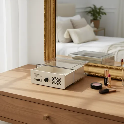 Cajon 1 Organizador Apilable Cosmético Maquillaje Escritorio