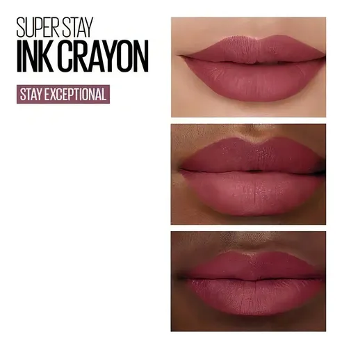 Labial Maybelline Super Stay Ink Crayon Mate Color Stay exceptional