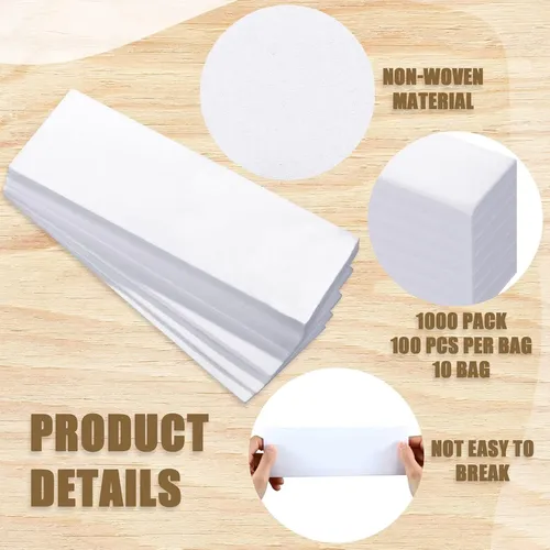 Cintas De Cera No Tejidas Leelosp 1000 Pcs 7×20 Cm