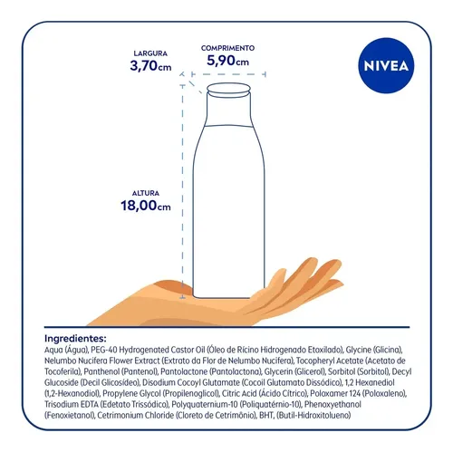 NIVEA Agua Micelar Solución de Limpieza 7 en 1 Refrescante 200ml, Desmaquilla, Limpia Profundamente, Purifica, Hidrata, Cuidado Facial