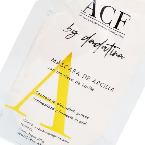 Acf By Dadatina Mascara De Arcilla Limpieza Facial Vegano