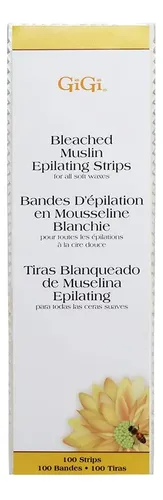 Tiras De Muselina Blanqueada Gigi Para Depilación – 3×9