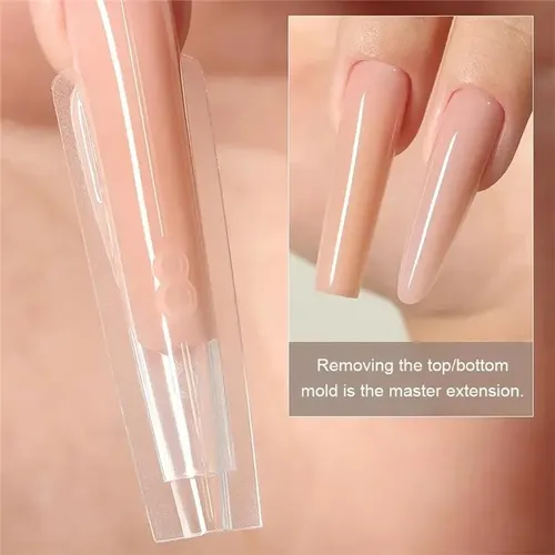 Molde Doble Cara Para Uñas,extensión Sin Papel,abs Flexible