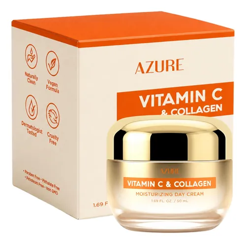 Crema Facial Azure Cosmetics Vitamina C Colágeno 50ml