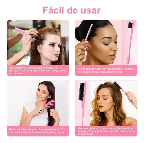 Kit 28pz Peine De Masaje Y Cepillos Para Peinado