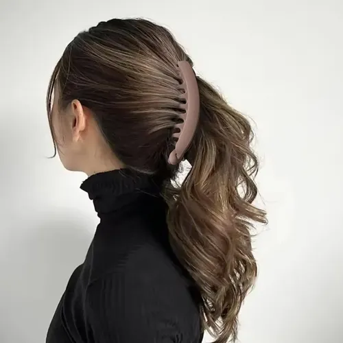 6 Pcs Tipo Banana Para Mujer De Plástico Con Sujeción Fuerte